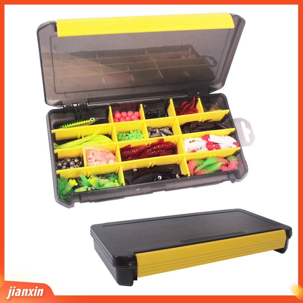 (In Stock) Kotak Umpan Pancing Satu Lapis ABS Kapasitas Besar Portabel Kotak Pancing Outdoor Lure Hooks Case Untuk Outdoor