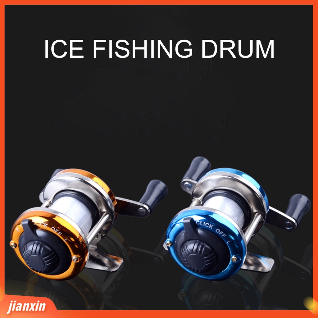 (In Stock) 3.0:1 Portable Baitcasting Kiri Kanan Ice Fishing Wheel Reel Alat Pancing Ikan