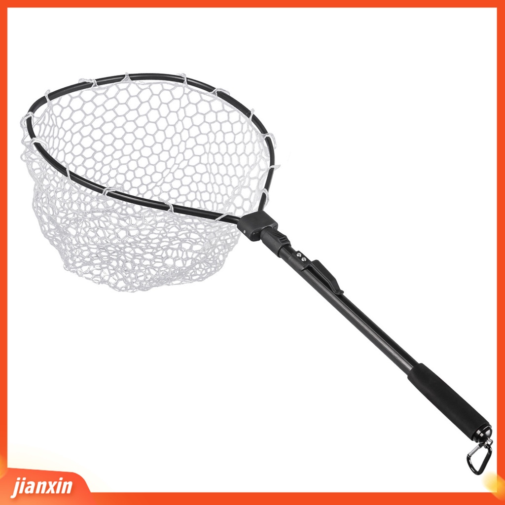 (In Stock) Jaring Ikan Bahan Aluminium Alloy Dapat Ditarik Dapat Dilipat Luar Ruangan Dengan Pegangan Anti slip