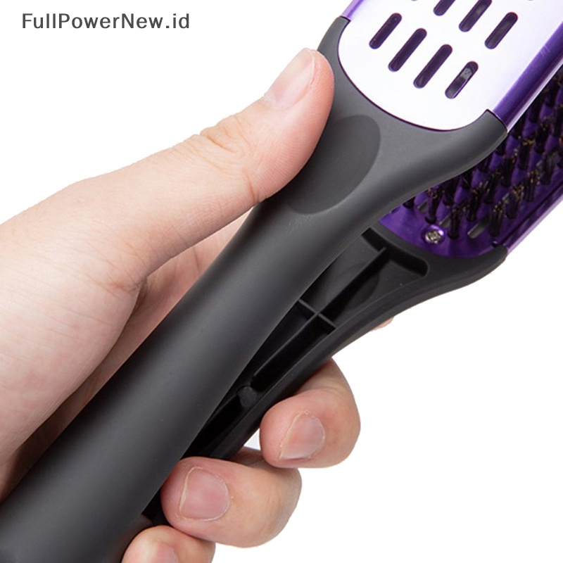 Power Alat Sisir Penata Rambut Model V Praktis Pelurus Rambut Sisir Sikat Ganda ID