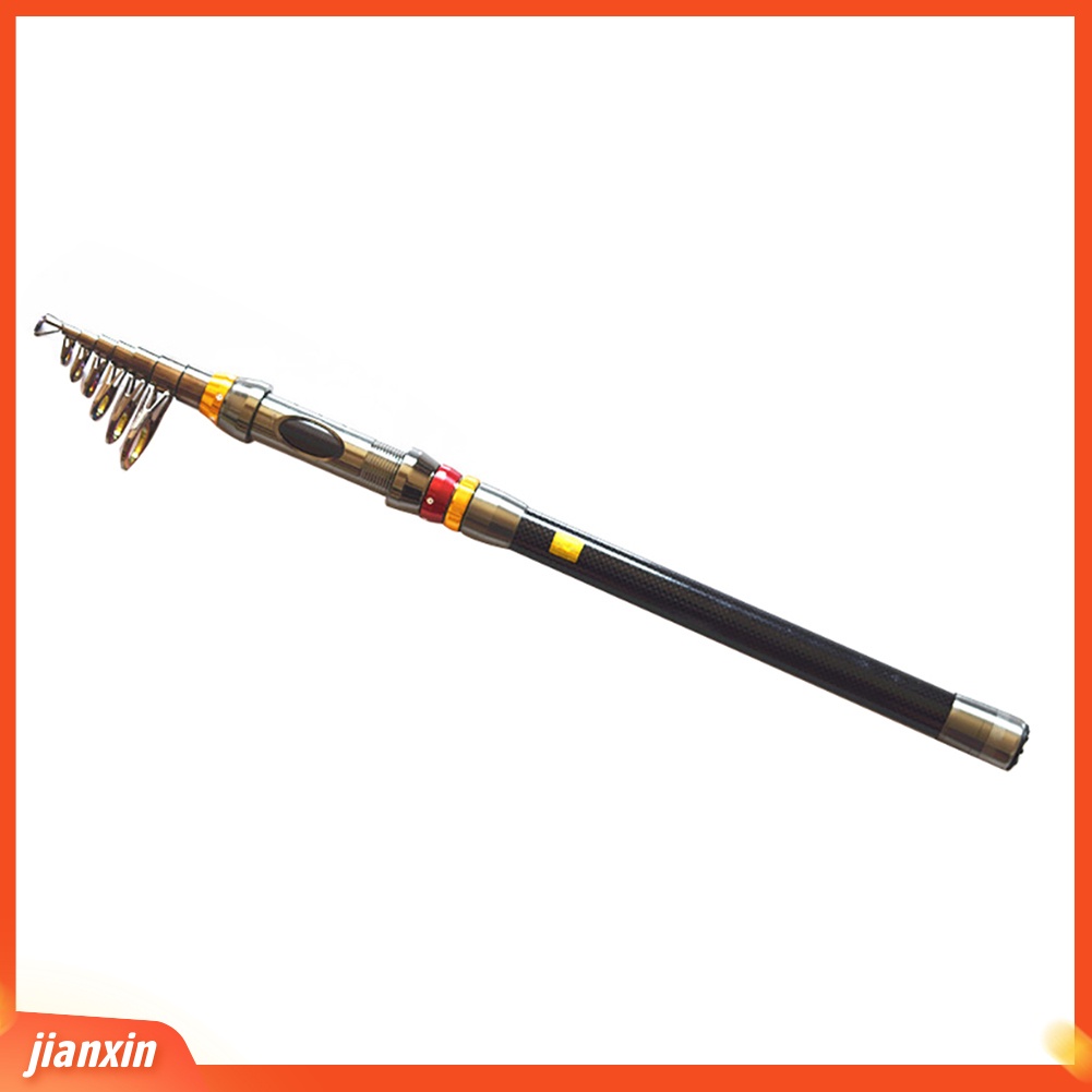 (In Stock) 1.8 /2.1 /2.4 /2.7 /3.0 /3.3 /3.6m Carbon Fiber Telescopic Sea Fishing Rod Pole Tackle