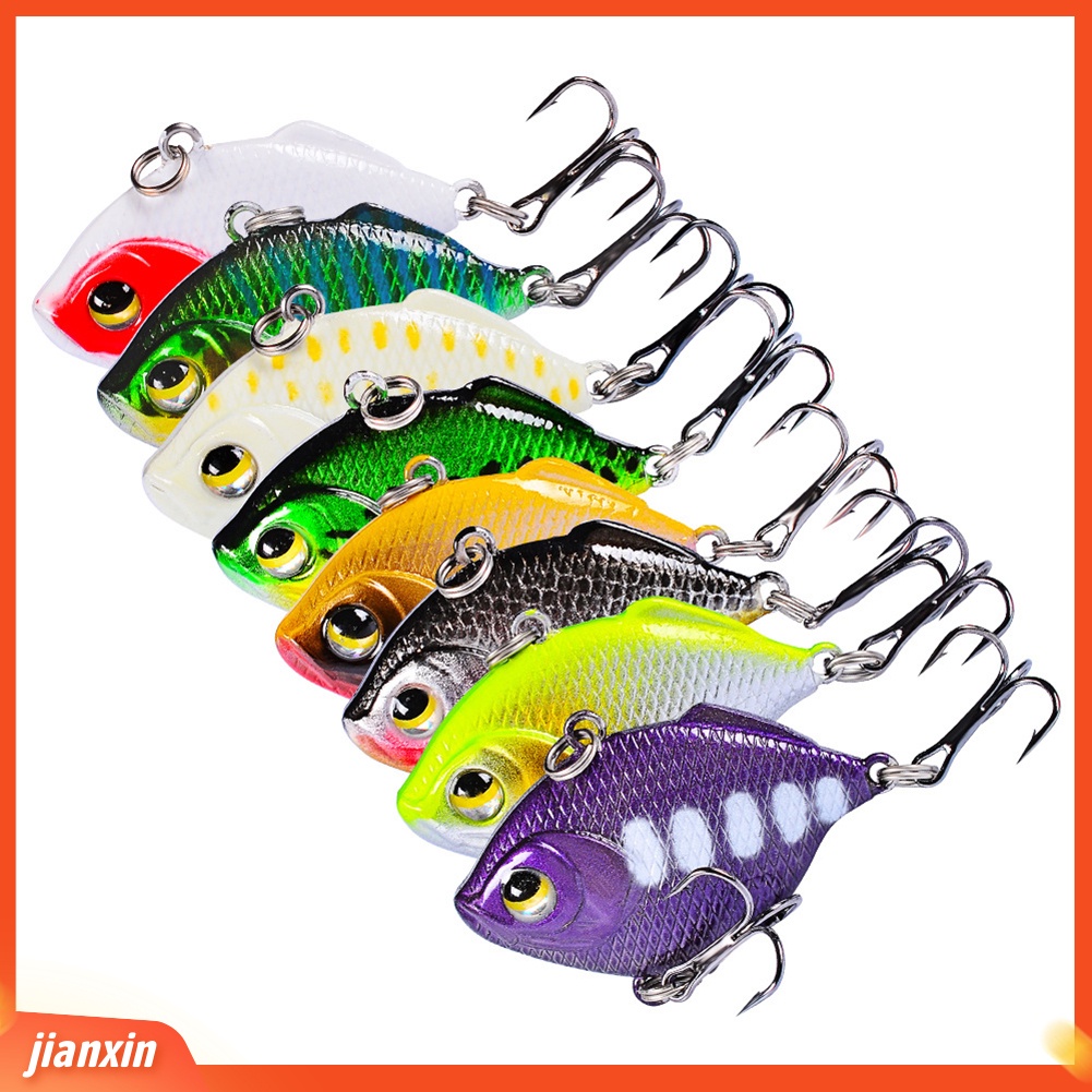 (In Stock) 4.5cm Umpan Ikan Simulasi Plastik Alat Pancing Umpan Keras Dengan Kait Treble
