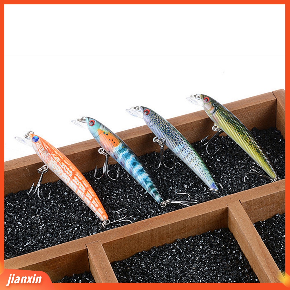 (In Stock) Mata 3D Buatan Ikan Keras Lure Jig Alat Tackle Umpan Pancing Dengan Dua Kait