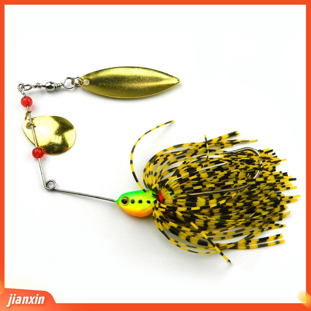 (In Stock) 5Pcs Jenggot Unik Logam Mengkilap Lembaran Umpan Pancing Bass Hooks Spinner Bait Tackle