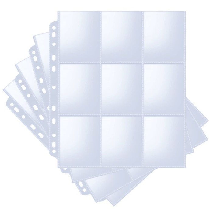 [DD] 10pcs 9 Pockets A4 Binder Sleeve Clear Sleeve Photocard Binder Sleeves - 10pcs