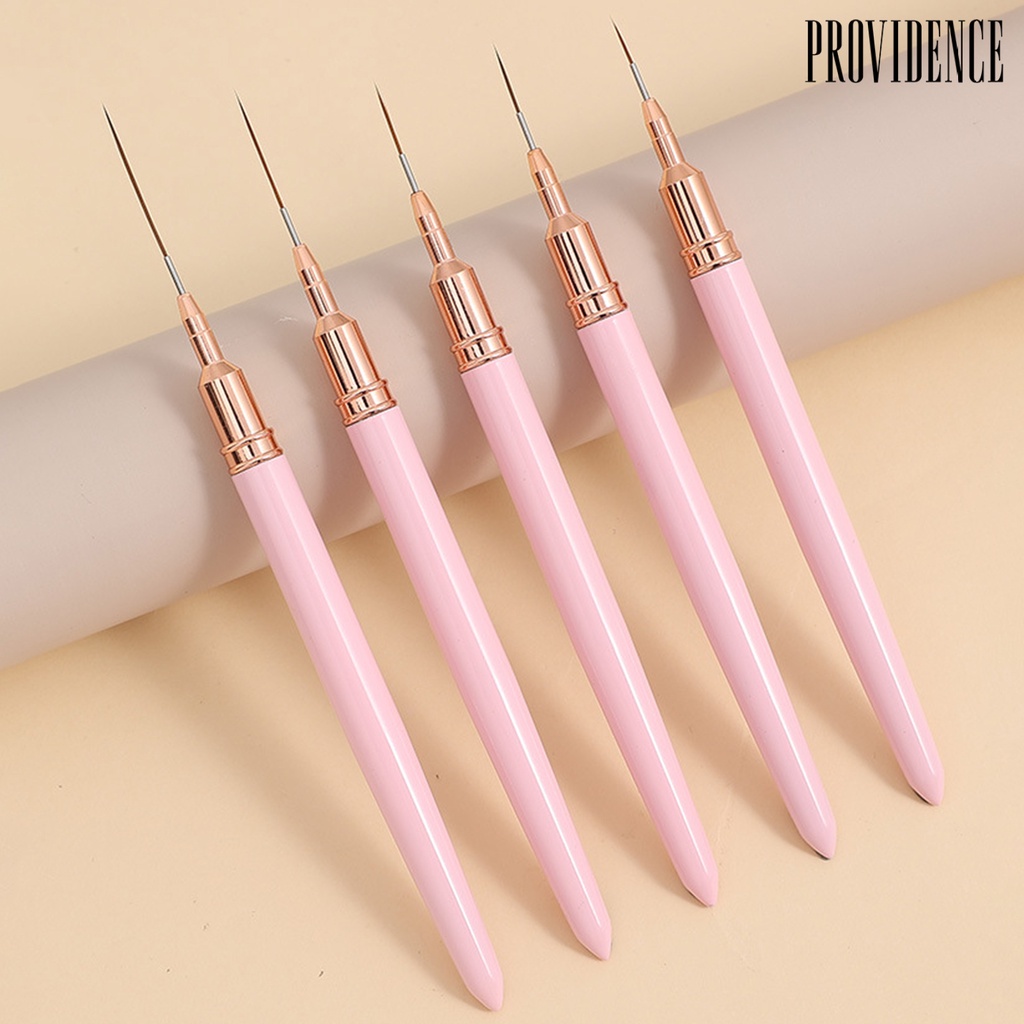 Providence 5Pcs Set Brushes Nail Art Ultra-Halus Ringan Tahan Lama Dotting Alat Gambar Untuk Kuku Yang Indah