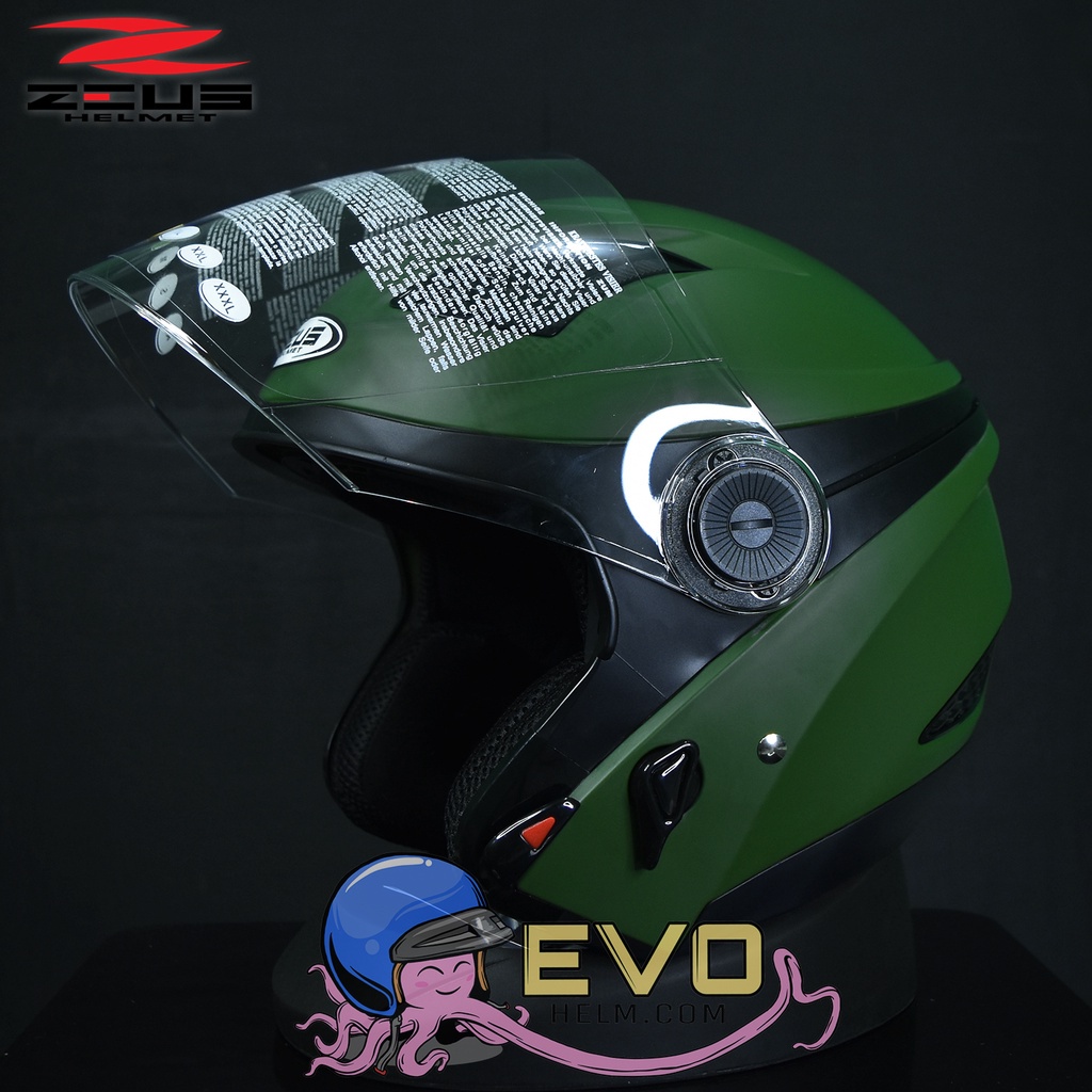 HELM ZEUS 610 HALF FACE ZS610 SOLID - WARNA LENGKAP HELM ZEUS HALF FACE ORIGINAL ZEUS 610 WHITE BLACK DOFF GREY PINK