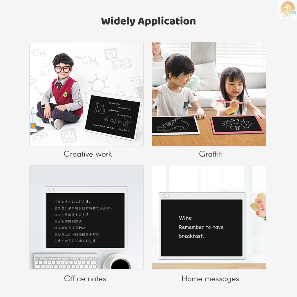 In Stock 16 Inch LCD Writing  Portable Educational Learning USB Rechargeable Erasable Reusable Electronic Handwriting Drawing Board with Stylus Pen Gifts for Kids Boys Girls