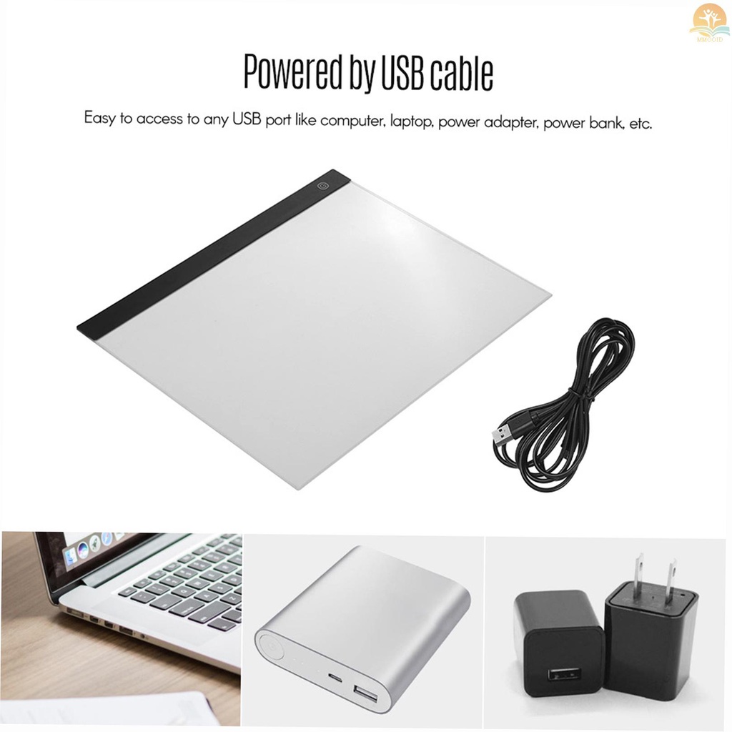 In Stock LED A3 Light Panel Graphic  Light Pad Digital  Copyboard with 3-level Dimmable Brightness for Tracing Drawing Copying Viewing Diamond Jewel Paint Supplies