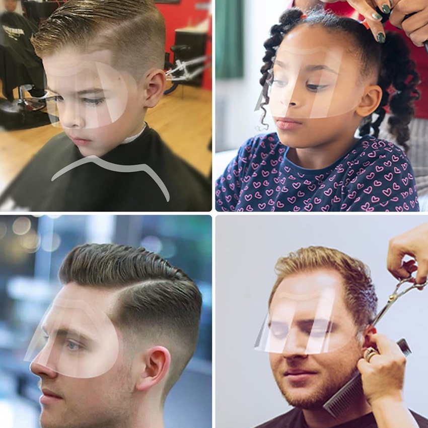 50Pcs/Set Masker Pelindung Mata Transparan Penutup Muka Mata Untuk salon Tata Rambut