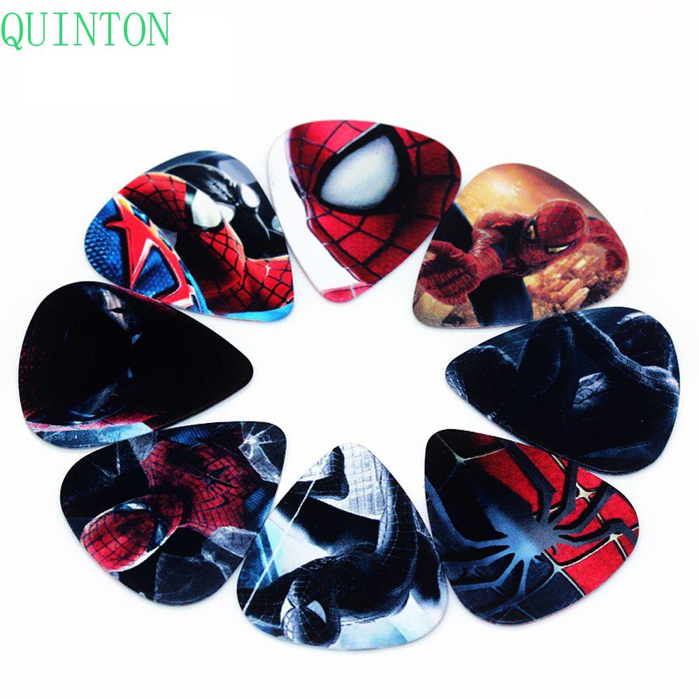 QUINTON 10pcs Picks Gitar Segitiga Ukulele Dua Sisi Pick Mouse Bagian Gitar Elektrik Kualitas Tinggi Finger Shrapnel