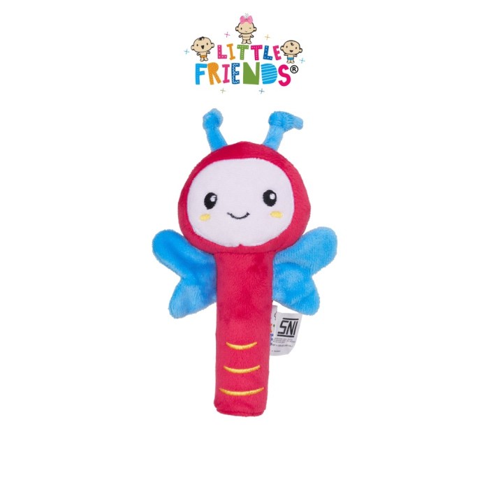 LITTLE FRIENDS Rattle Stick Kerincing Mainan Bayi Boneka Ratel Kericik Baby Toys