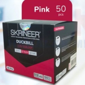 Masker Duckbill Skrineer isi 50 pcs/ Masker Duckbill/ masker Skrineer - Hitam