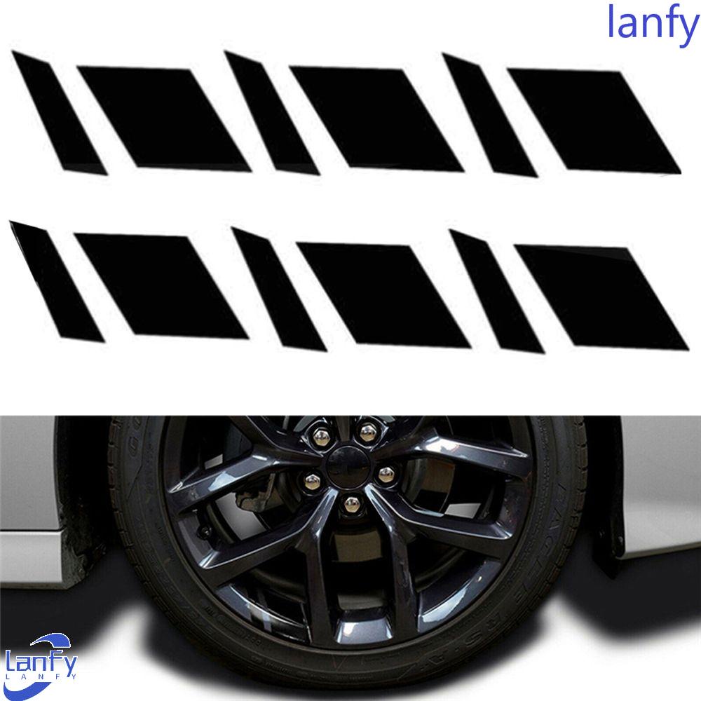 LANFY Stiker Roda Mobil Reflektif Kepribadian Tahan Air Untuk 16&quot;-21&quot; Velg Aksesoris Eksterior Styling Dekorasi Stiker Jendela Mobil