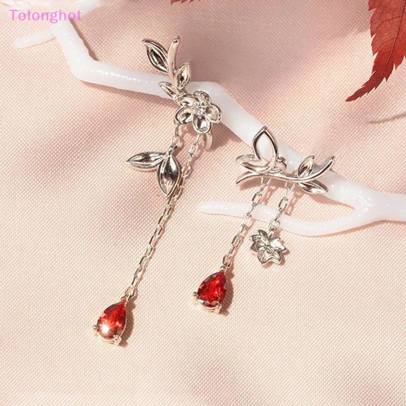 Tolonghot&gt; 1pasang Kartun Anime Tian Guan Ci Fu Anting Hua Cheng Xie Lian Ear Studs Untuk Wanita Pasangan Bunga Perhiasan Aksesoris Hadiah Dengan Baik