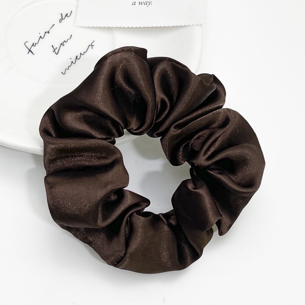 ★ODS★ BD01 Iket Rambut Scrunchie Bahan Satin Silk