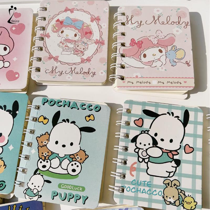 

A7 Cute Mini Coil Notebook Kartun Kuromi Girly Notepad Portable Portable Small Diary Z