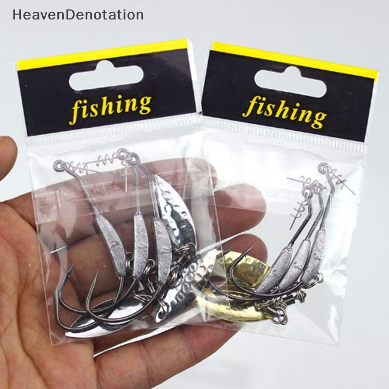 [HeavenDenotation] 4.5g 5.5g 7.2g Dengan Kait Engkol Timbal Dan Perut Lebar Payet Single Hook Path Sub Lead Head Hook HDV