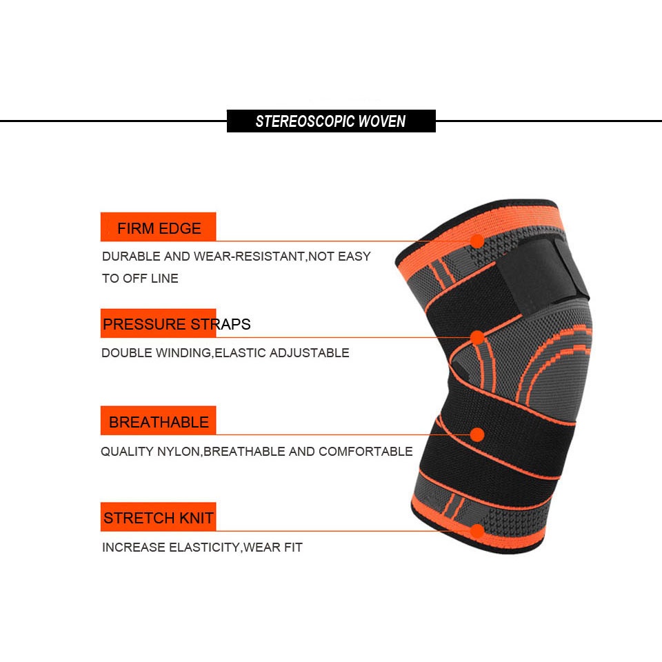 Pelindung Lutut Olahraga Knee Support Fitness L - A-7720