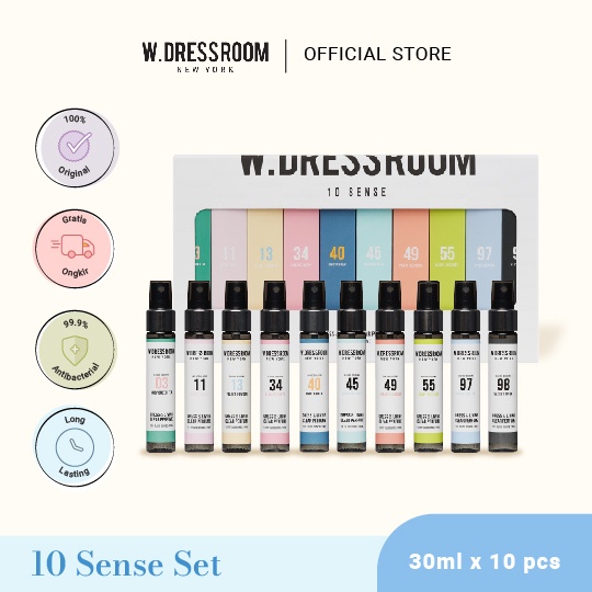W DRESSROOM Dress &amp; Living Clear Perfume 10 Sense Set (30ml x 10) -  Eau De Parfum Korea BTS