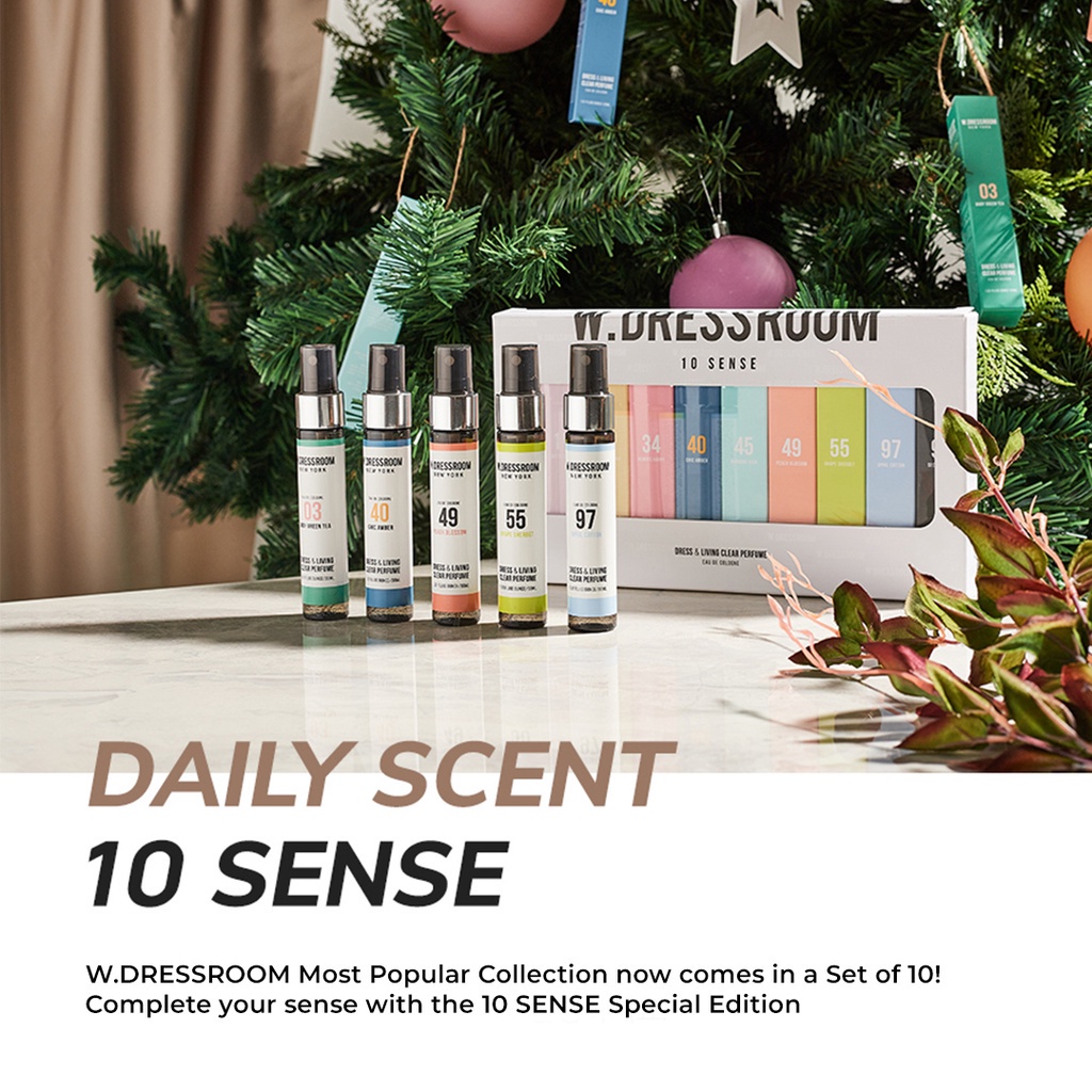 W DRESSROOM Dress &amp; Living Clear Perfume 10 Sense Set (30ml x 10) -  Eau De Parfum Korea BTS