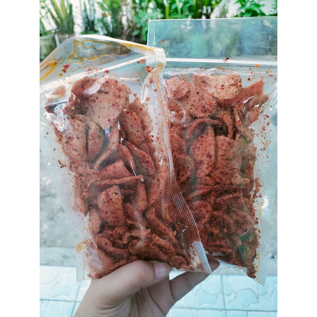 

Keripik Basreng Pipih Pedas Daun Jeruk 100 Gram