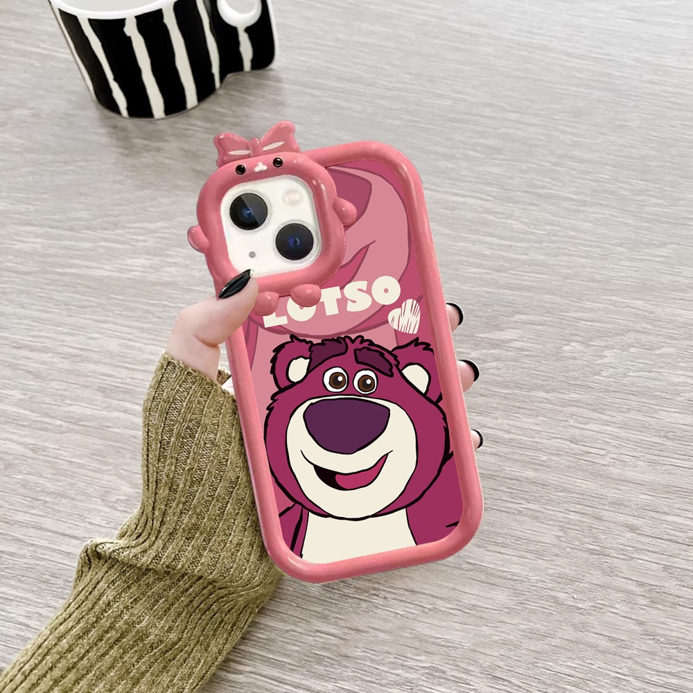 IPHONE Case Kompatibel Untuk Iphone14 Pro Max IPhone13 Pro Max IPhone11 IPhone12 IPhoneXR XS 6 6S 78 Plus Se2020Manyo Huggin Bear Silikon Lembut Phone Case Cover DGX