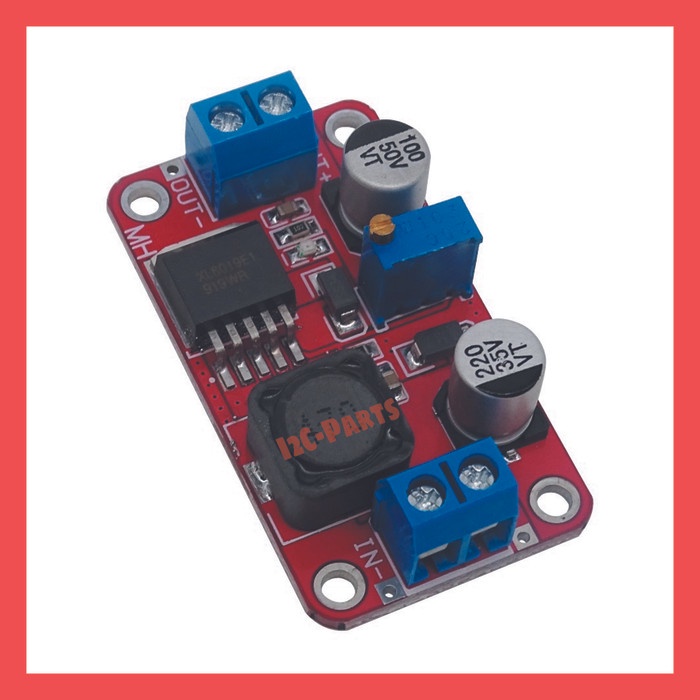 XL6019 5A DC-DC Step Up Adjustable Boost Buck Converter Module Red PCB