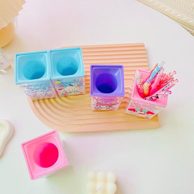 Pen Stand Bubble Plastik/ Tempat Pulpen Bolpen alat tulis Sanrio