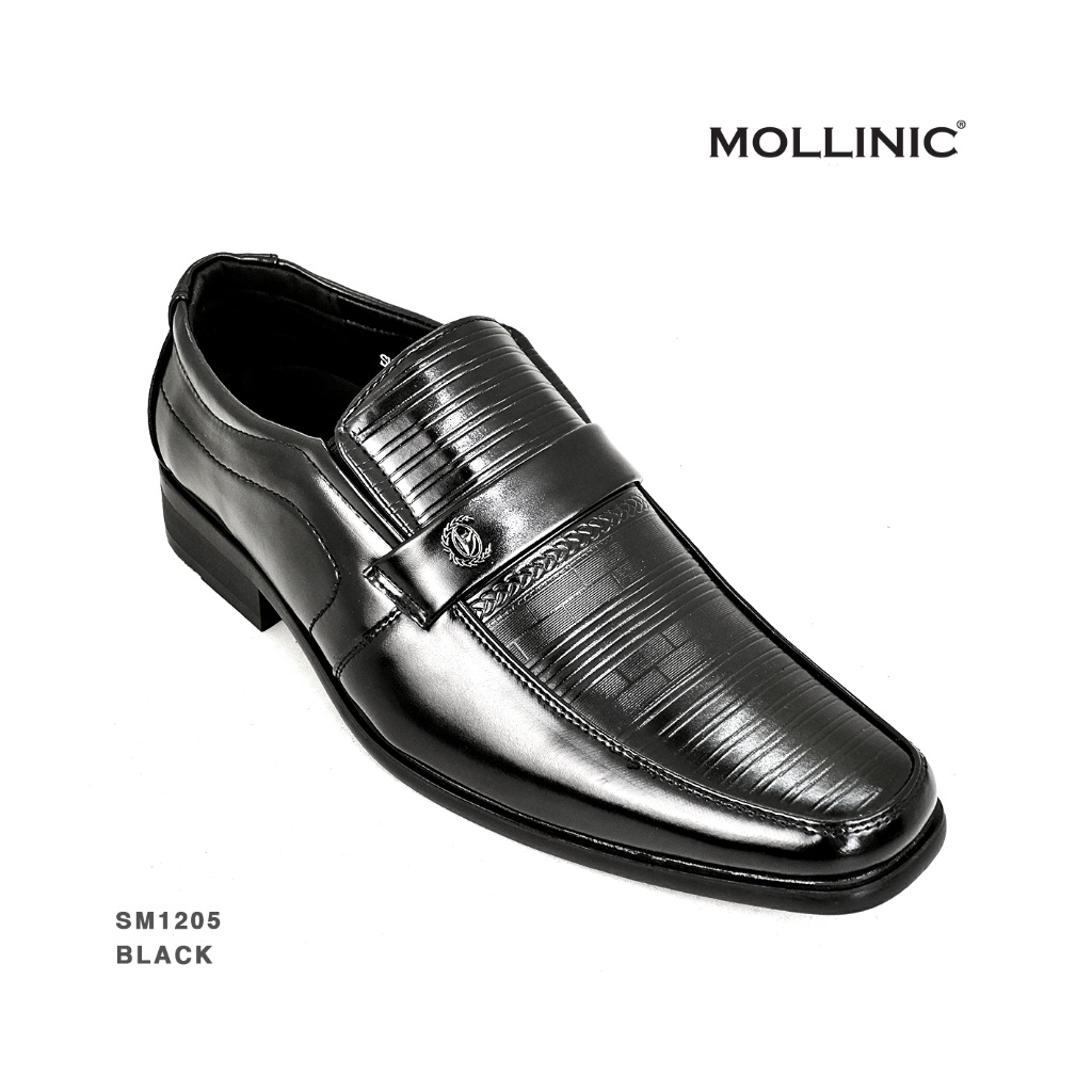 MOLLINIC SM.1205 Sepatu Pantofel Pria Men Formal Shoes BLACK