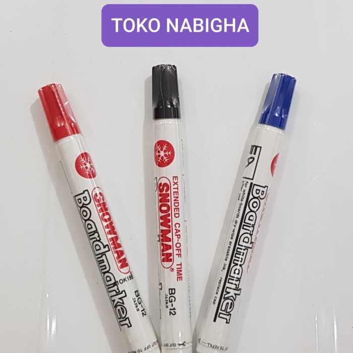 

JUALLL !!! Spidol Snowman Boardmarker - Hitam PROMO MURAH