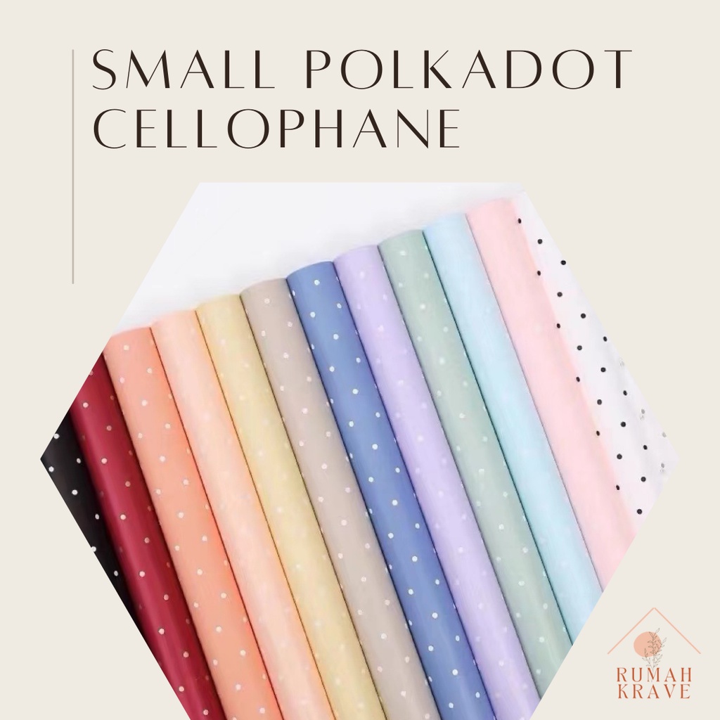 

RUMAH KRAVE - Small Polkadot Cellophane Wrapping Paper Buket Bunga