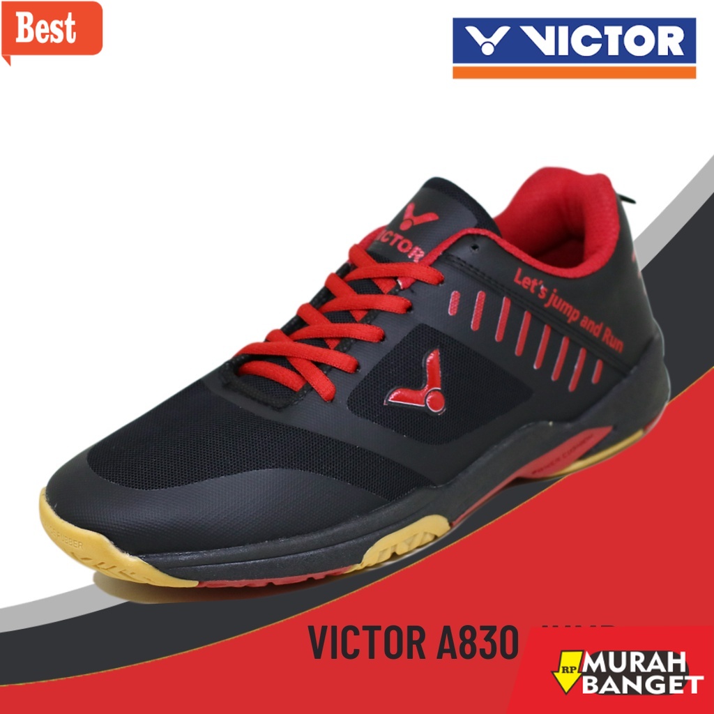 Sepatu bulu tangkis terbaru- SALE Sepatu Sport Badminton Bulutangkis pria Victor A830 ll Hijau Hitam