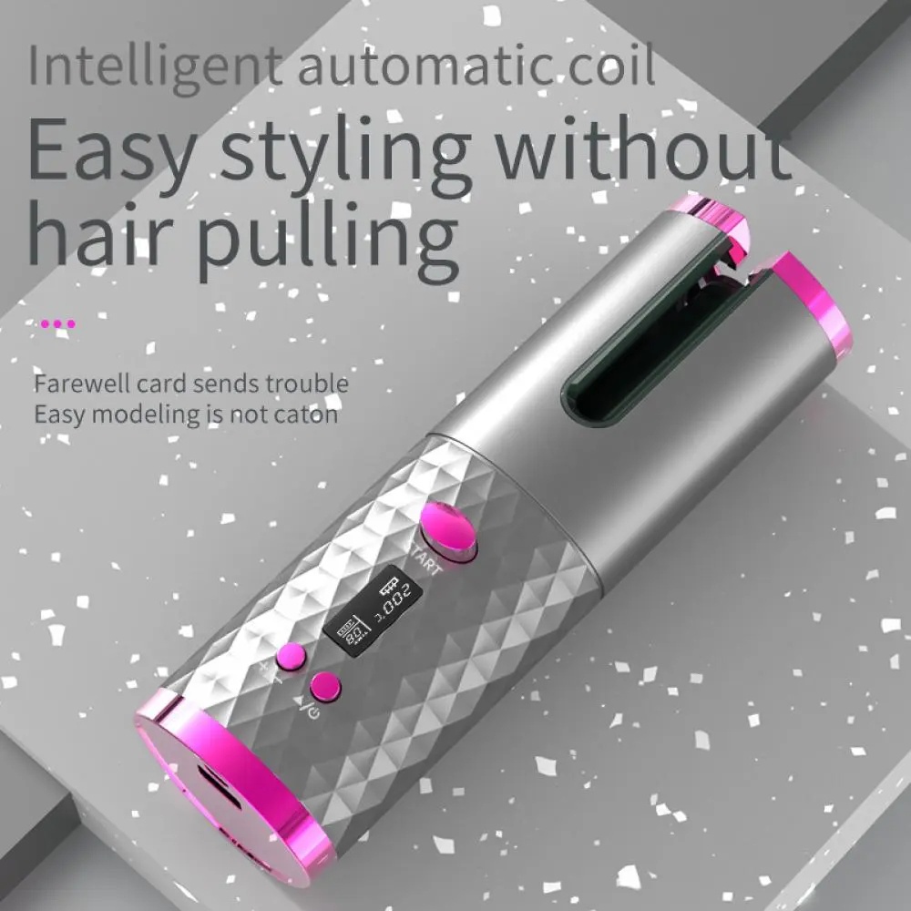 Automatic Hair Curler Hair Curler Catokan Rambut Set Portable Tanpa Kabel Cordless