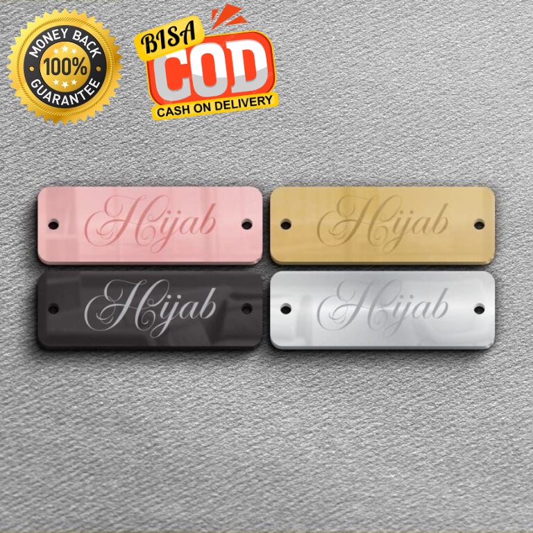 

Label Akrilik Label Hijab | Warna Gold SABIYAH ACRYlIC
