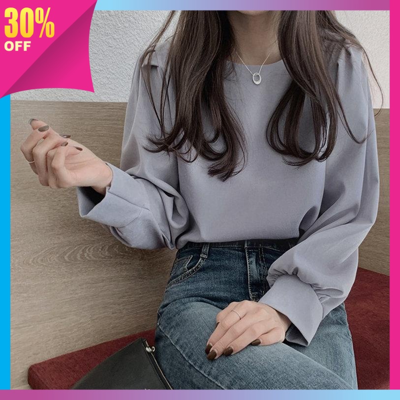 FASHION WANITA KEKINIAN TERMURAH KOREAN STYLE BAHAN BAGUS PREMIUM / MAOMAO - Olivia Blouse Poly Wani