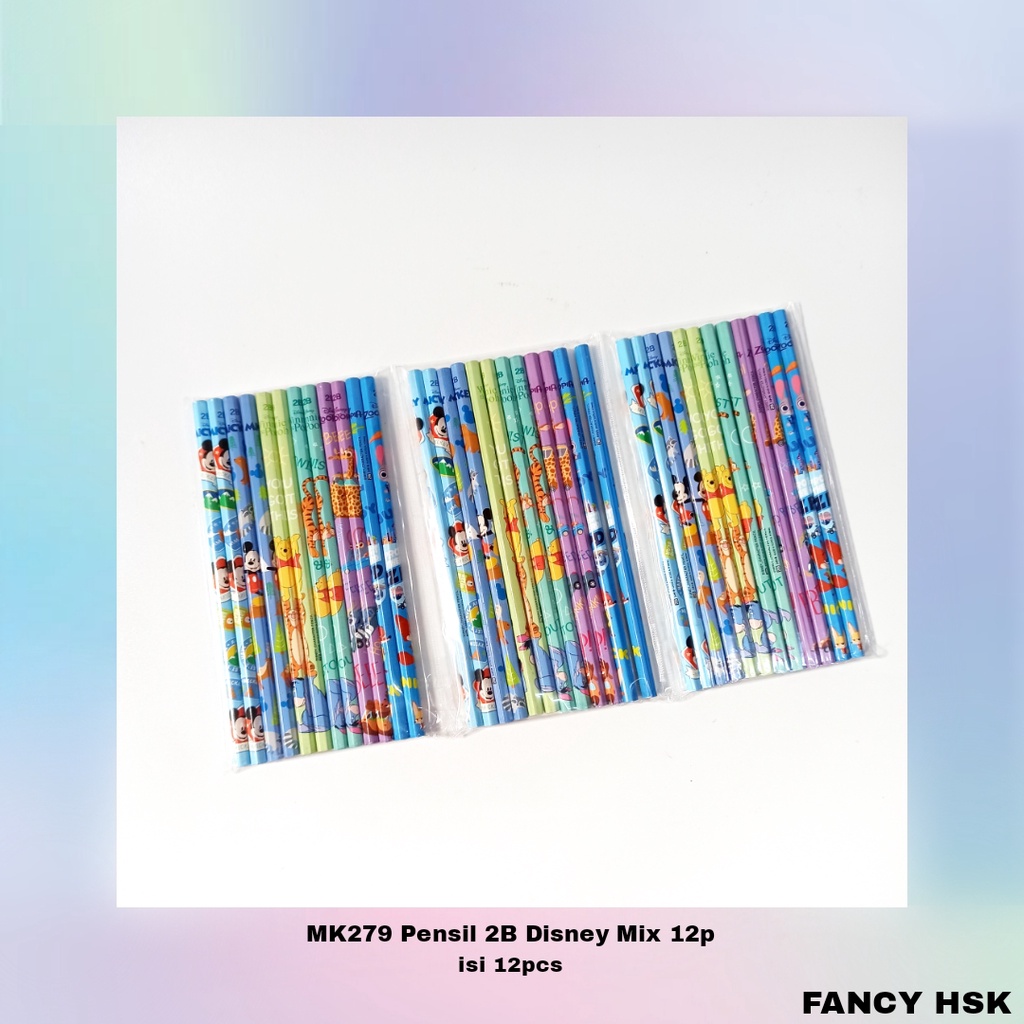 

PENSIL 2B DISNEY MIX 12PCS MK279