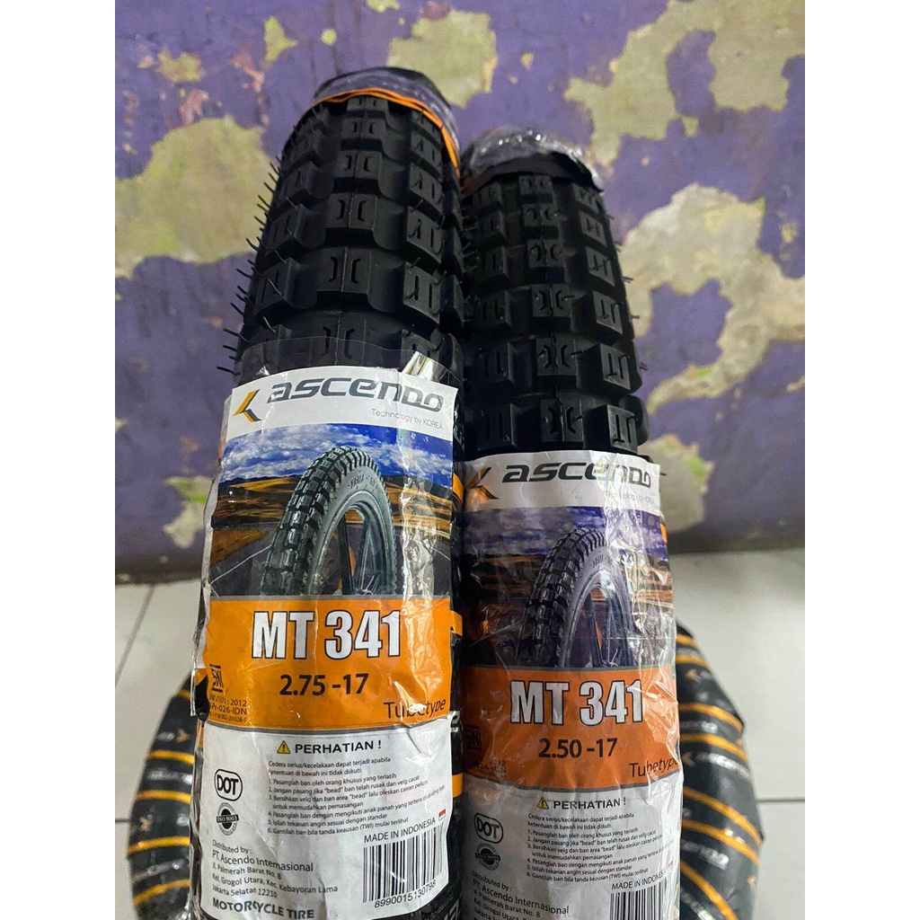 BAN LUAR TRAIL RING 17 ASCENDO MT341 TUBETYPE BERBAGAI UKURAN - Original 100%