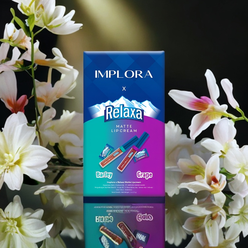Citra Cosmetik - Implora x Relaxa Matte Lipcream Limited Edition Resmi BPOM 100% Original