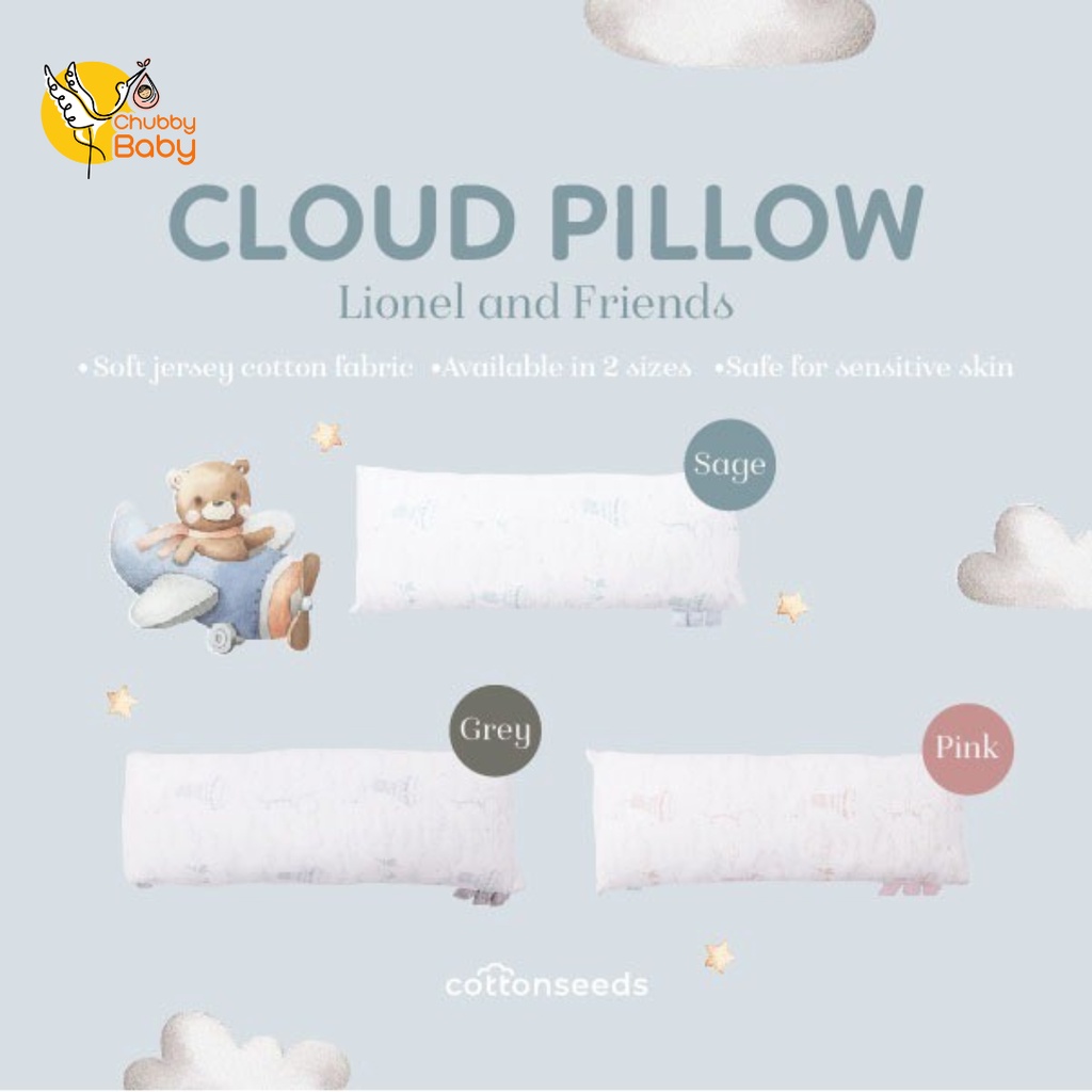 Cottonseeds - Cloud Pillow | Bantal Guling Anak Bayi