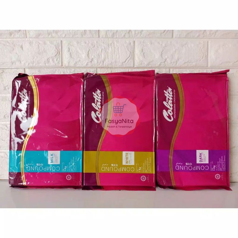 

COLATTA COMPOUND 1KG - DARK / WHITE / MILK COMPOUND CHOCOLATE - COKLAT BLOK HITAM - COKELAT BATANG