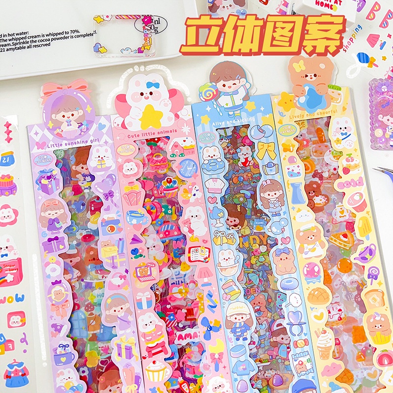 

Stiker Pack Panjang 20Pcs Momo Bahan PVC/Bening Anti Air Untuk Deco Buku/Botol/Casing Hp 1 Pack Centum