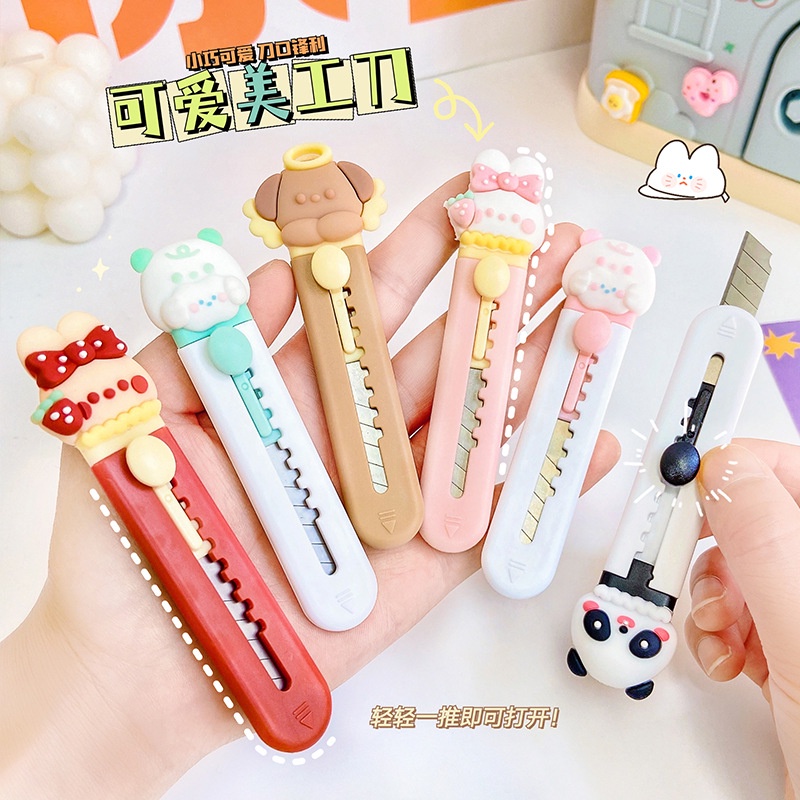 

Cutter Mini Portable Karakter Kartun Pisau Pemotong Kertas Model Tapak Hewan Cutter Unboxing Travel Kit Paper Lucu Hand Cutter Paw Mini Serbaguna Import