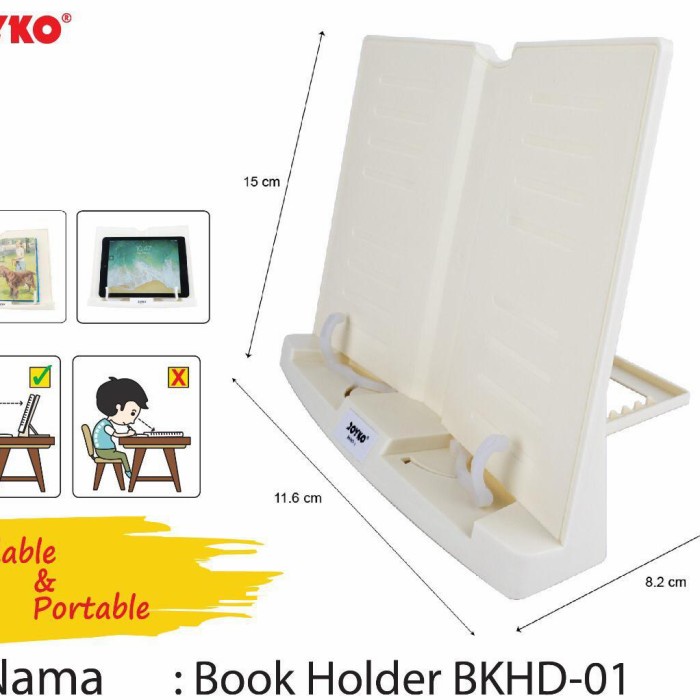 

penahan penyangga sandaran buku book holder -