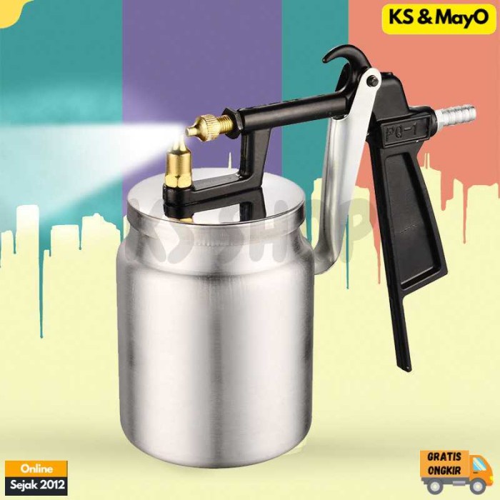 Semprotan Angin Cat Paint Spray Gun 2.0 mm Nozzle 500 ml
