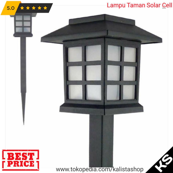 Lampu Taman Solar Panel Tancap