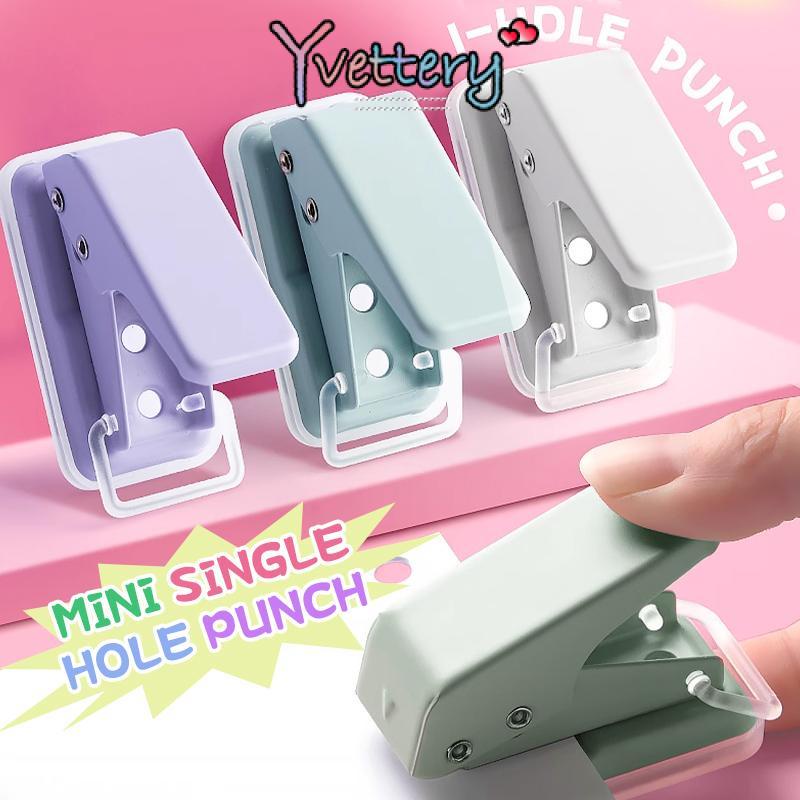 

❤️COD Morandi Color Puncher Pelubang Kertas Tunggal Pelubang Kertas Portabel Mini-Yy