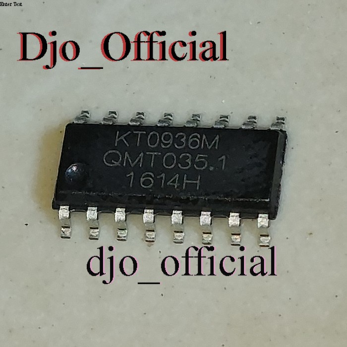 KT0936M SMD KT0936 KT 0936M Maxim Radio Tuner IC Sop-16 KTO936M KTO936