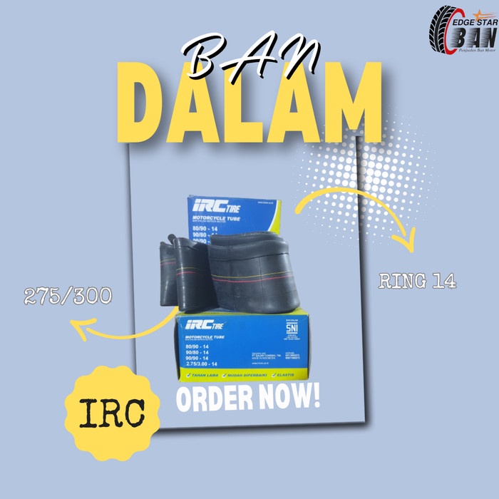 Ban Dalam IRC 2.75/3.00-14(90/90-14) UNTUK VARIO,BEAT,VARIO 125