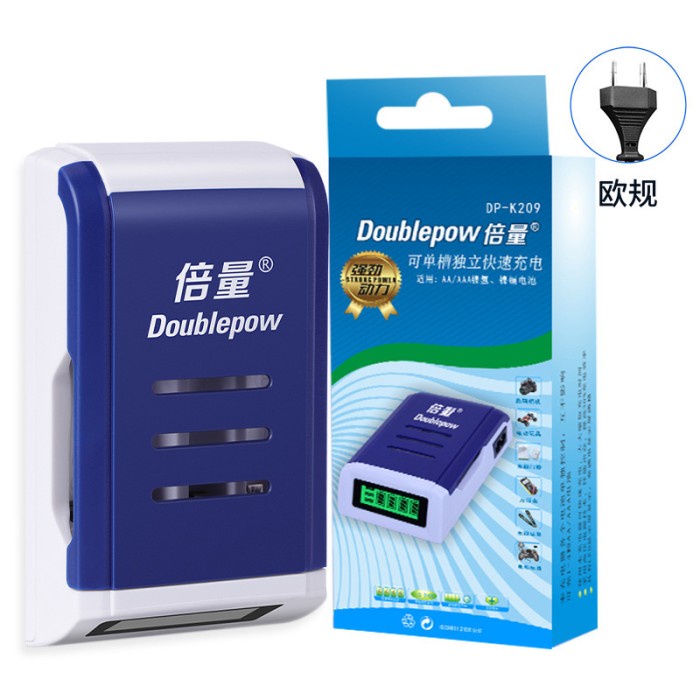 Doublepow DP-K209 Charger Baterai AA Dan AAA Fast Charging 4 Slot